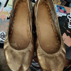 Metallic Bronze Tieks Size 9
